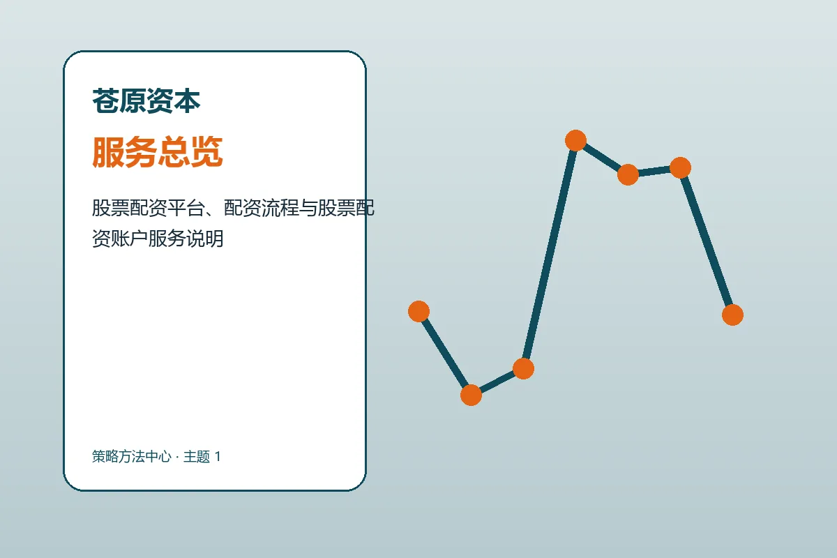 苍原资本策略框架品牌服务总览
